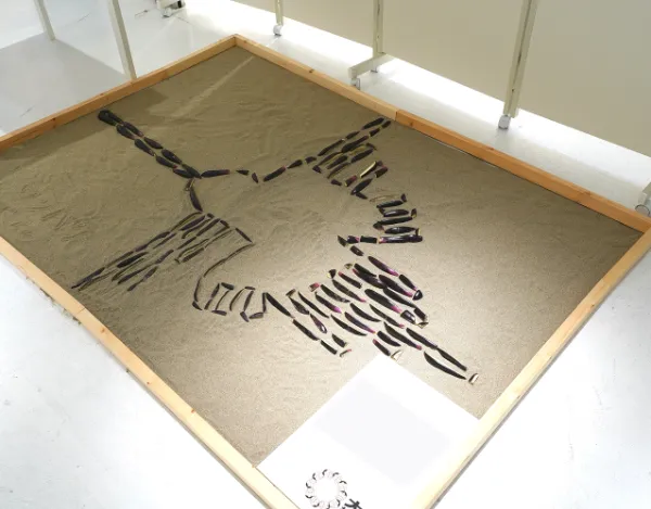 ダジャレ作品「ナスの地上絵」