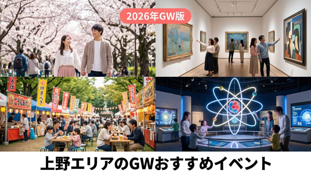【2026 上野エリア】GWにおすすめ！お出かけイベント14選｜シーン別まとめ